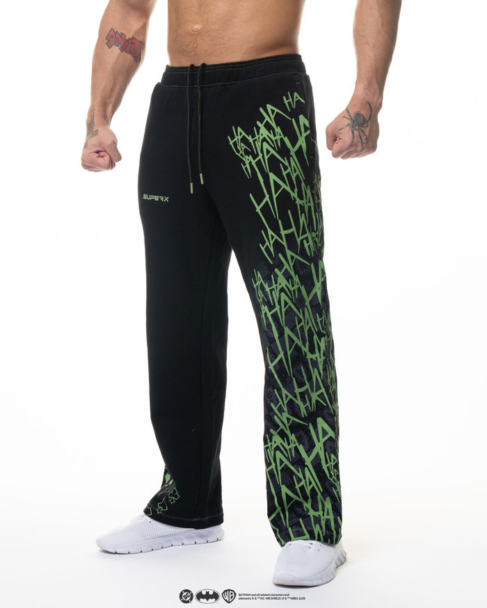 The JOKER Acid Wash Oversized Sweats - Gotham Black