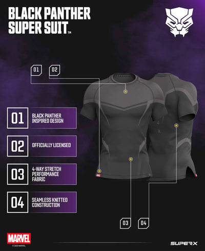 Black Panther Super Suit™ Compression Short Sleeve